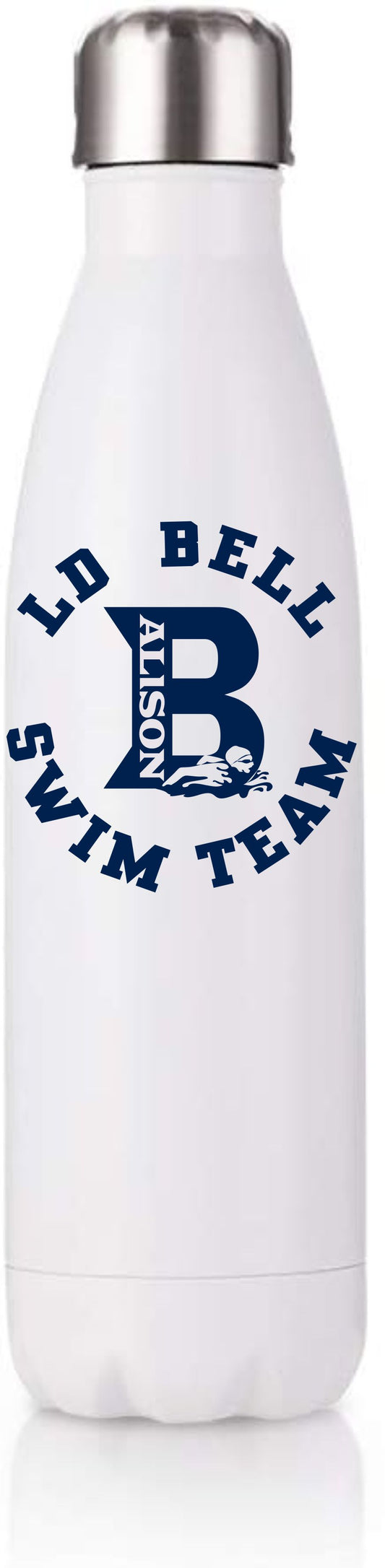 LD Bell Swim Team Stainless Steel 17 oz Water Bottle