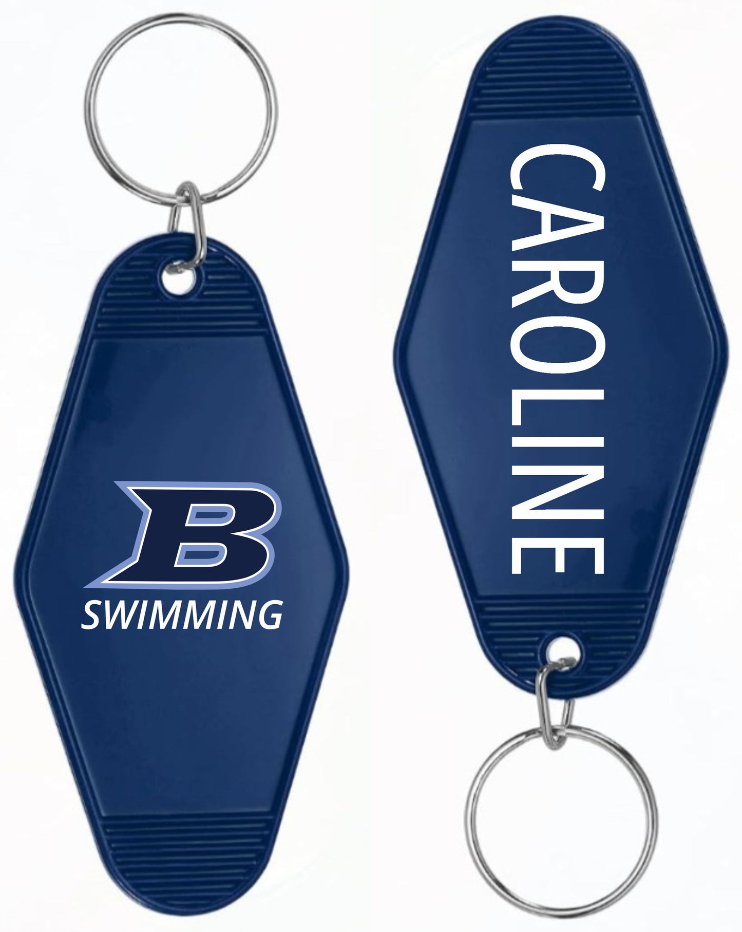 Dark Blue Retro Keychain