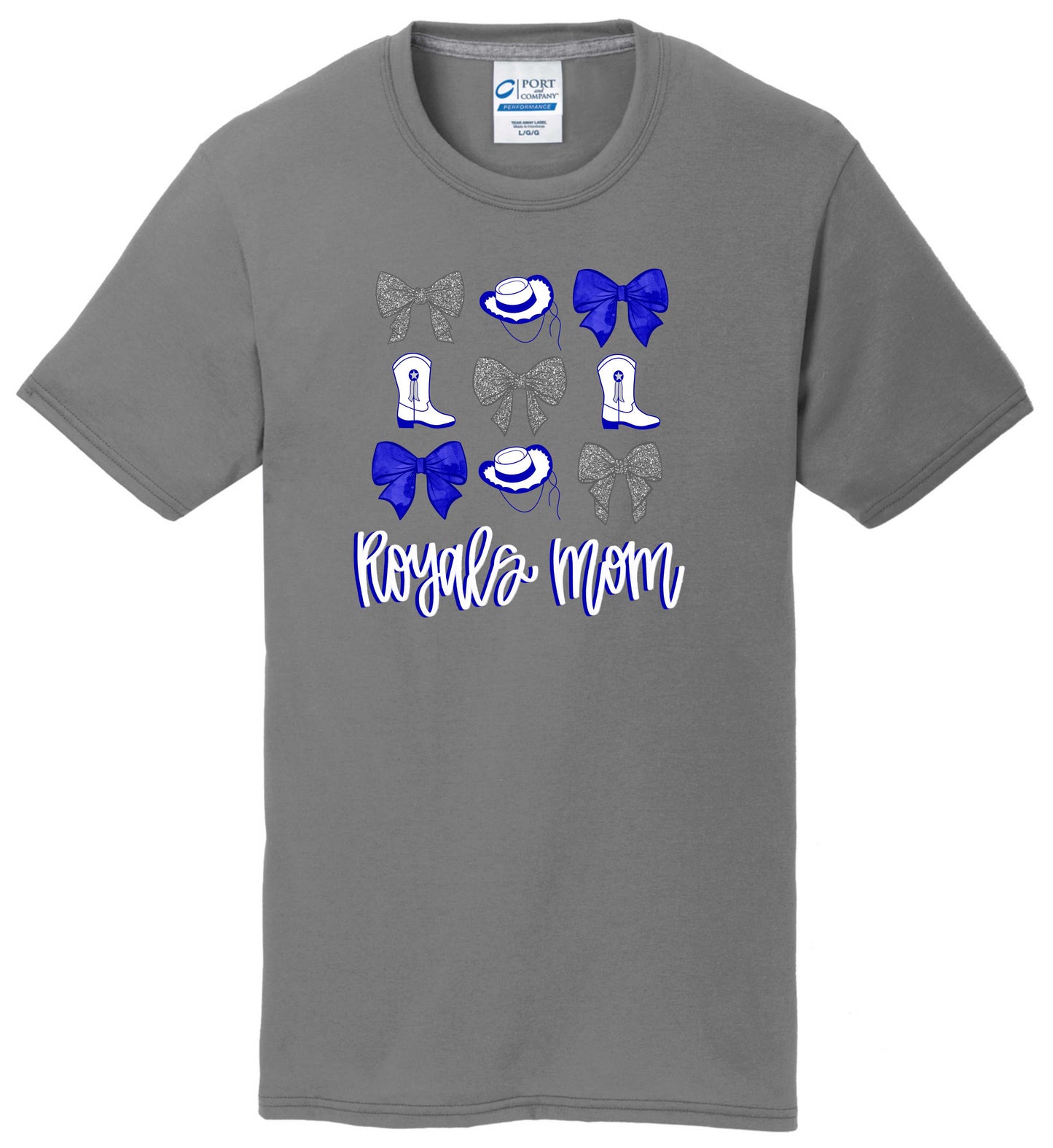 "Royals Mom" Hats, Boots & Bows T-Shirt