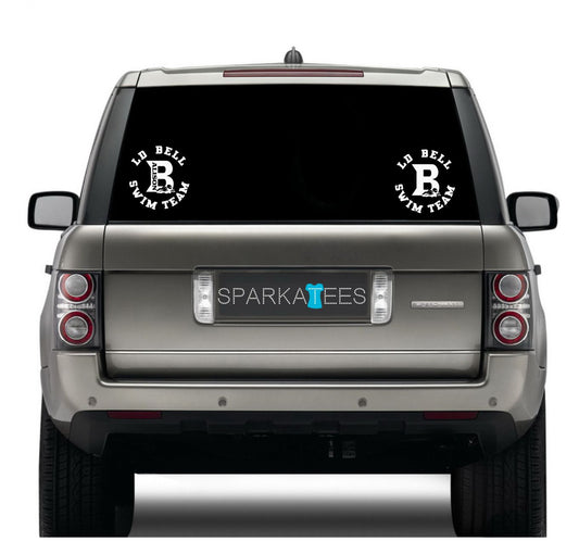 LD Bell Swim Team Car Decal